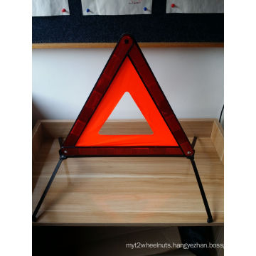 Roadway Safety Red White Plastic Emergency Warning Triangle Stand